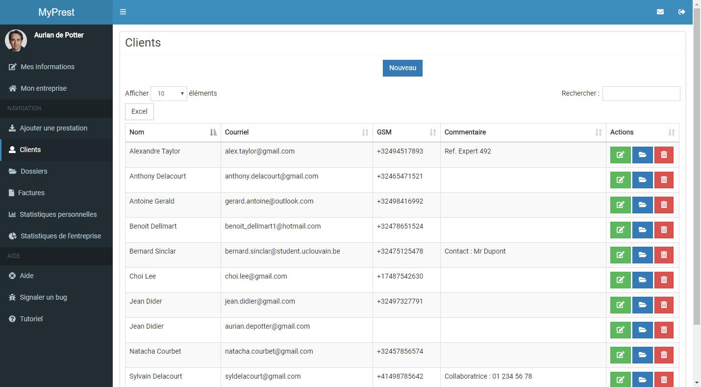 Gérer vos clients et leurs dossiers